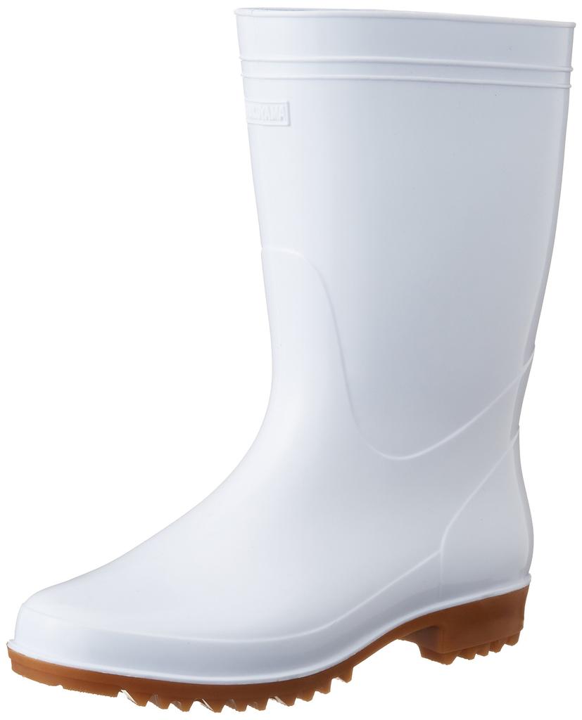 Fukuyama Rubber, Made in Japan, Oil-Resistant Hygienic Boots with Long, Candy Soles, White, Size 26.0cm, Ideal for Kitchen Work