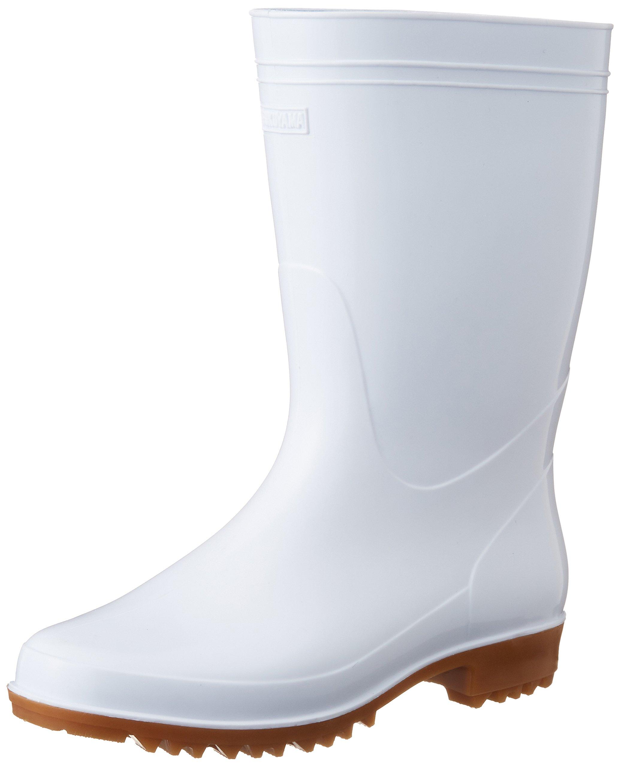

Fukuyama Rubber, Made in Japan, Oil-Resistant Hygienic Boots with Long, Candy Soles, White, Size 26.0cm, Ideal for Kitchen Work