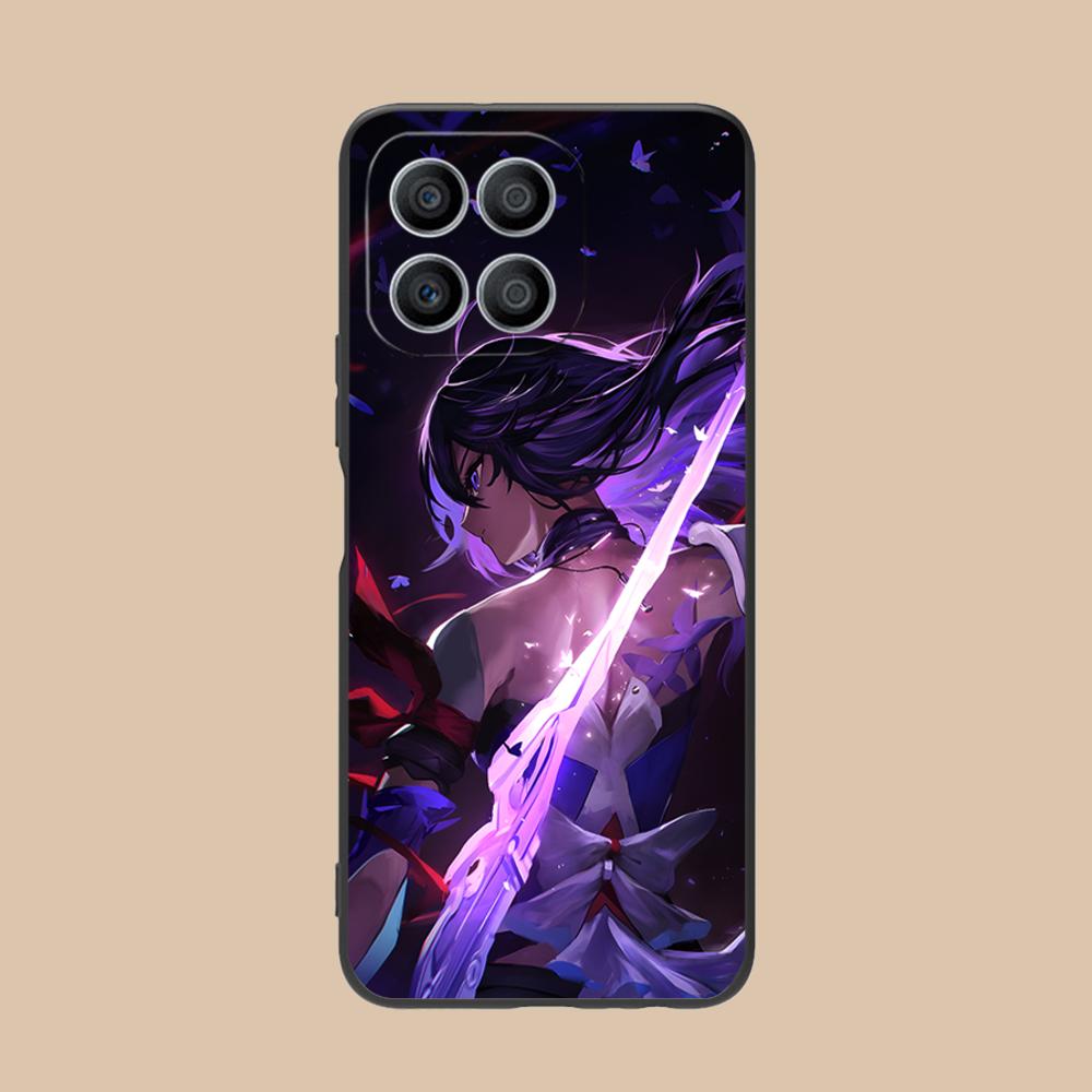 HSR Seele Matte TPU Mobile Phone Case for Honor 90 80 70 60 50 30 20 10 9 8 7 Pro S SE Lite 5G Colorful Printing Cover