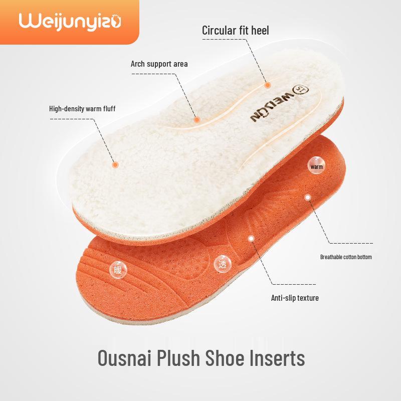 Wei Jun Yi Zu Kids' Velvet-Lined Soft Sole Sneakers - Autumn/Winter Toddler Shoes