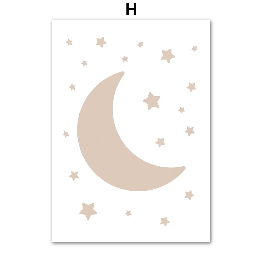 

Слон, Медведь, Бабочка, Радуга, Луна, Звезда, детская настенная живопись, холст, живопись, постеры и принты, фотографии для декора детской комнаты A4 21X30cm No Framed