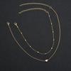 Nouvel Arrivage Multi-couches Femmes Petit Cœur Lune Colliers Ras-de-cou Couleur Dorée Chaîne Courte Pendentif Collier Bijoux Cadeau Tendance