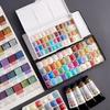 48 Farben 1ml Perlmuttfarbene Solide Aquarellfarbe Künstlerbedarf Outdoor-Skizze Handgemalte Aquarellmalerei Kreation