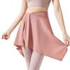 Sports Skirt Cover Polyester Fiber Soft One Piece Absorbent Yoga Tie Up Skirt for Fitness Tennis Pink One Size