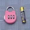 Black Mini Cartoon Password Padlock for Luggage and Pencil Cases