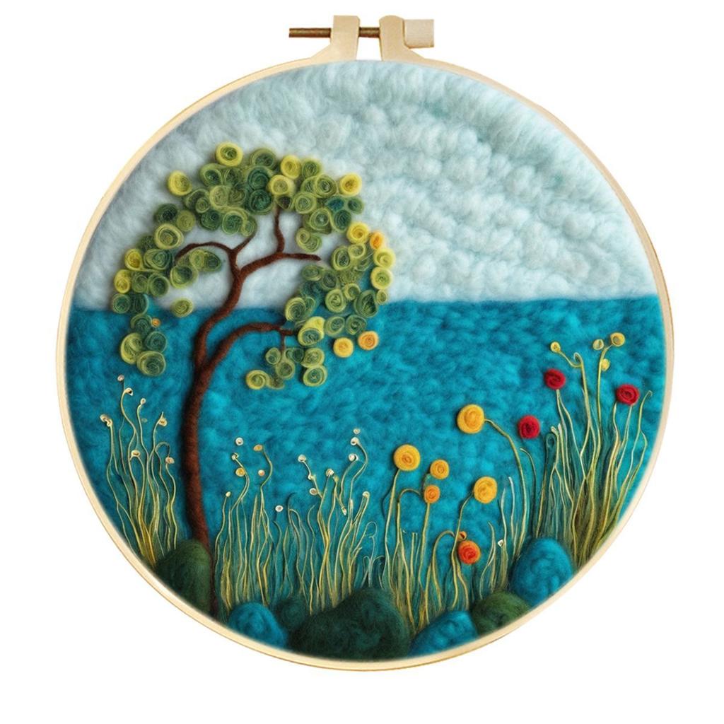 Kit Pittura Feltro ad Ago Personalizzato Fai da Te in Lana Pittura ad Ago Fatta a Mano per Decorazioni per la Casa Artigianato Regalo