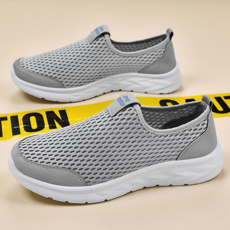 Shoes women's casual spring new shoes comfortable fly-woven breathable mesh shoes one pedal comfortable mother shoes