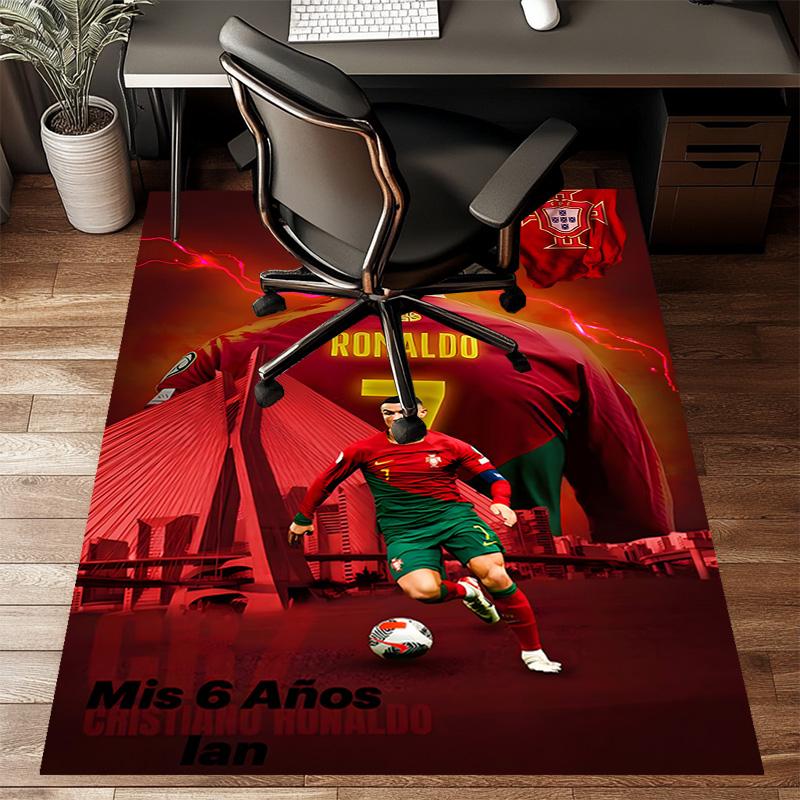 1pc Number 7 Soccer Design Printed Area Rug Carpet for Bedroom Living Room Home Decor Rugs Mat Non Slip Mat Rug for Bedside