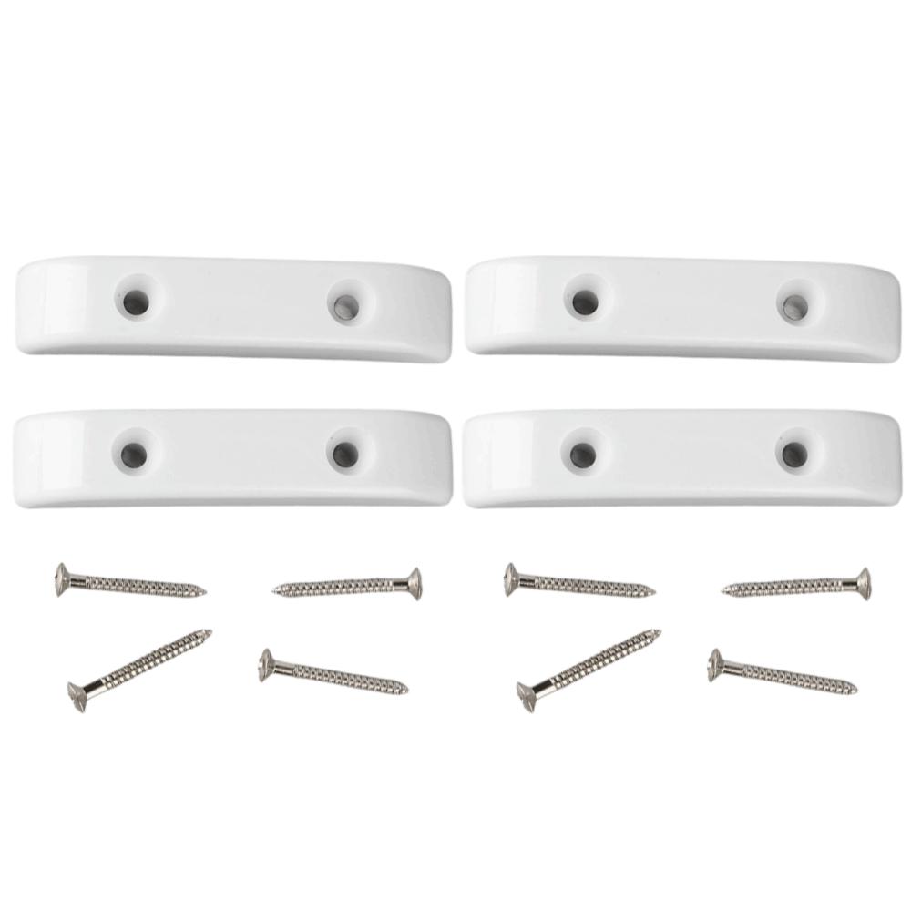 4PCS White Bass Guitar Thumb Rest Plastic Bass Finger Rest Anti Slip Bass Thumb Rest Guitar