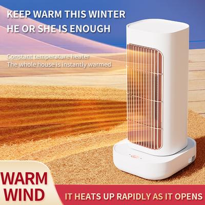 1300 W Raumheizgerät Tragbarer Elektroheizer Überhitzungs- & Umkippschutz PTC Keramikheizer 90 Grad Oszillation 2 Modi