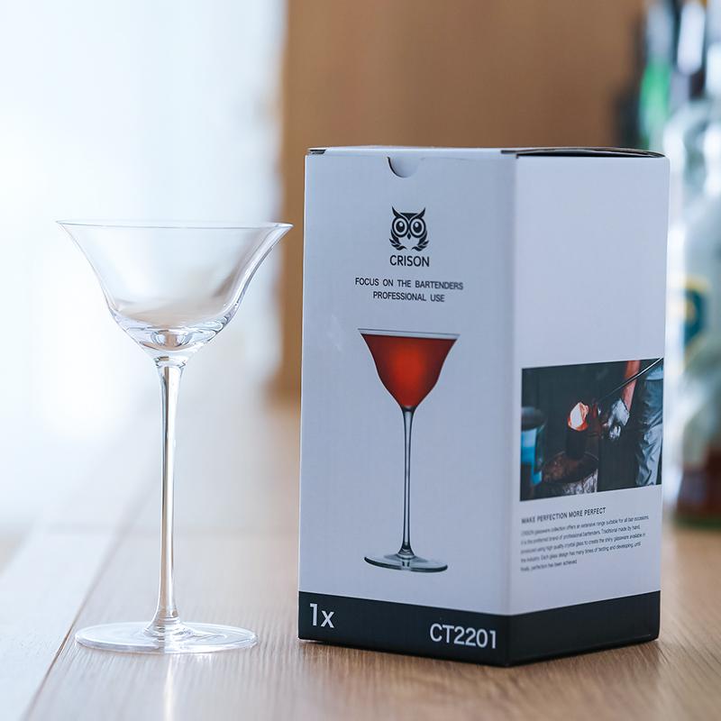 CRISON CT2201 Japanese Style Crystal Glass Cocktail Glass Martini Glass Manhattan Mixology