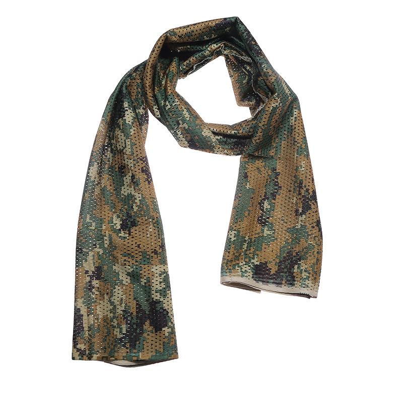 

Large Camouflage Scarf Sniper Hunter Mesh Face Scarf Men Riding Cycling Veil Camping Hunting Fishing Hiking Scarves