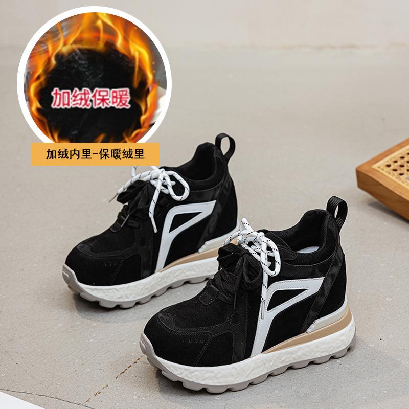 

10СМ Ангола красный обувь Форрест Гамп 2025 новая повседневная обувь увеличение внутренней высоты небольшая цветовая гамма универсальная спортивная обувь женская 40