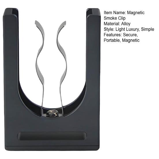 Magnetic Smoke Holder for Golf Cart Aluminum Alloy Smoke Stand Clip for Golfing BBQ Fishing Traveling And Outdoor Adventures