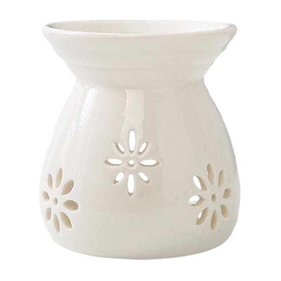 Ceramic Tea Light Candle Holder Small Essential Oil Burner Wax Melt Warmer Aromatherapy Aroma Diffuser for Home Bedroom Decor