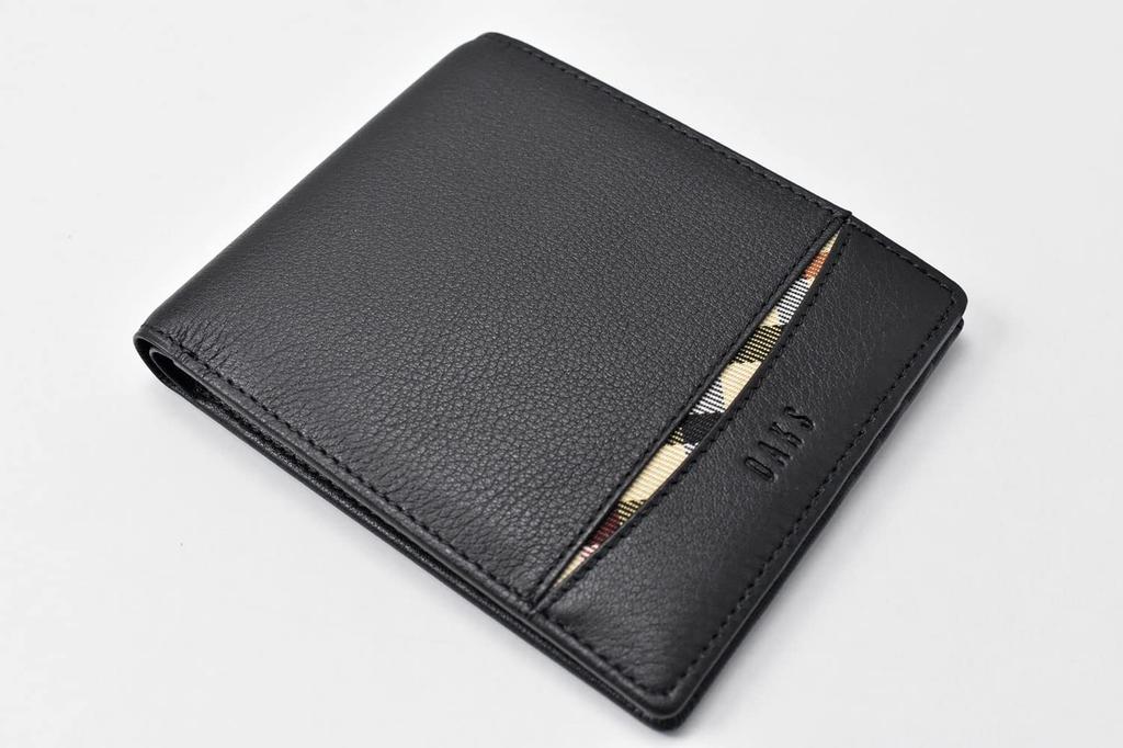 Daks Crescent Bifold Wallet, Men's, Black