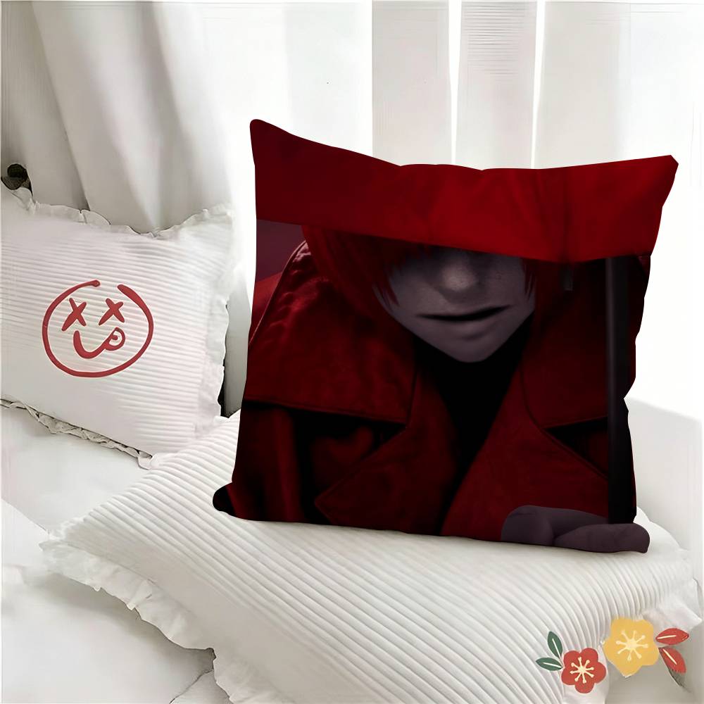 pc Horror Survival Game Homicipher Pillow Case Fashion Square Pillowcase Bedroom Sofa Room Ins Decoration Leisure