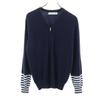 COMME des GARCONS SHIRT vyrobeno v Itálii Pletený kardigan s dlouhým rukávem a zapínáním na zip Dámský Použitý