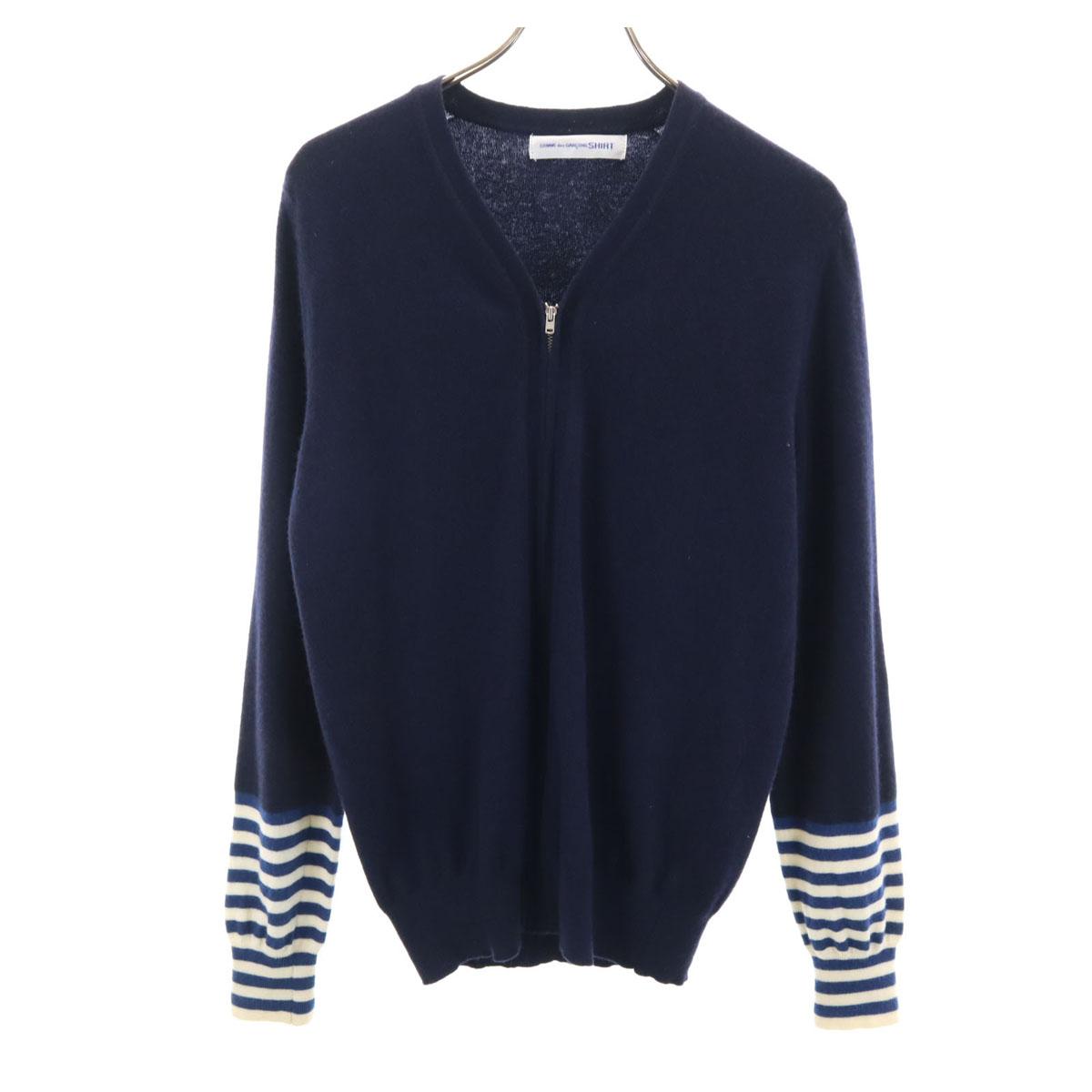 

COMME des GARCONS SHIRT made in Italy Long sleeve Full zip knit cardigan Women Used