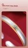 Chinese Ruyi Lotus Enamel Bangle – High-End Five Treasure Design