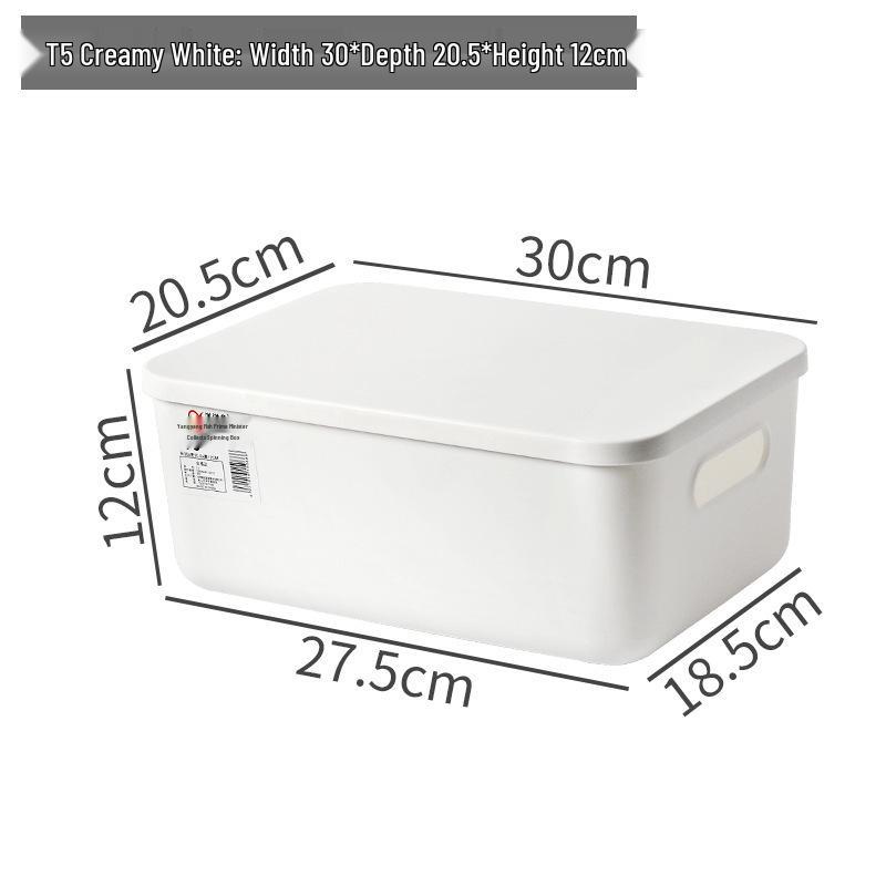 קופסת אחסון אטומה לאבק עם מכסה למשרד, שולחן עבודה, ארון, סלון ומטבח - לארגון