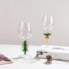3D Weihnachtsweinglas Becher 360 ML Highballglas Kreatives Hohes Stielglas Party