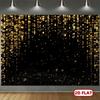 1Pcs  Black Golden Glitter Backdrop Decoration Background Winter Backdrop Decorations For Photo Studio Photo Booth Christmas