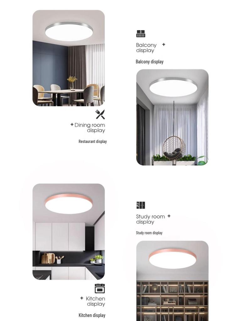 Ultra-Thin Ultra-Bright LED Ceiling Light for Bedroom or Study (2025 Model)
