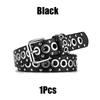 Women's Belt Fashion New Eyelet Rivet Belt Metal Personalized Needle Buckle Belt Street Trend Punk Hardware Jean Belt Y2K HipHop