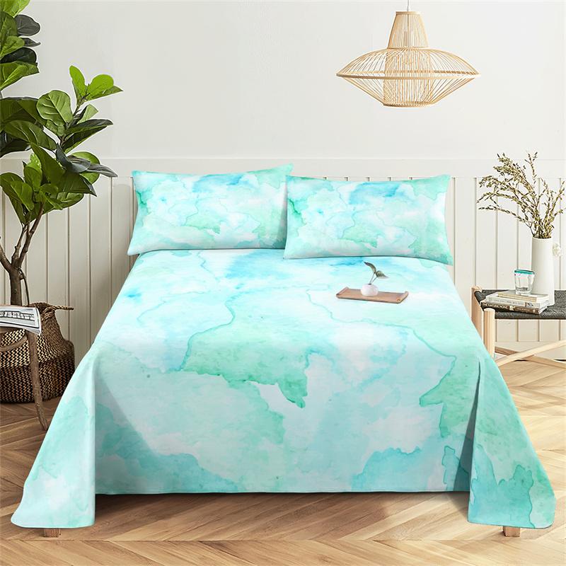 Bedroom Sheet Set Gorgeous Flowers Digital Printing Bedding Sheet Pillow Case Bedding Fashion Exquisite Printing Sheet