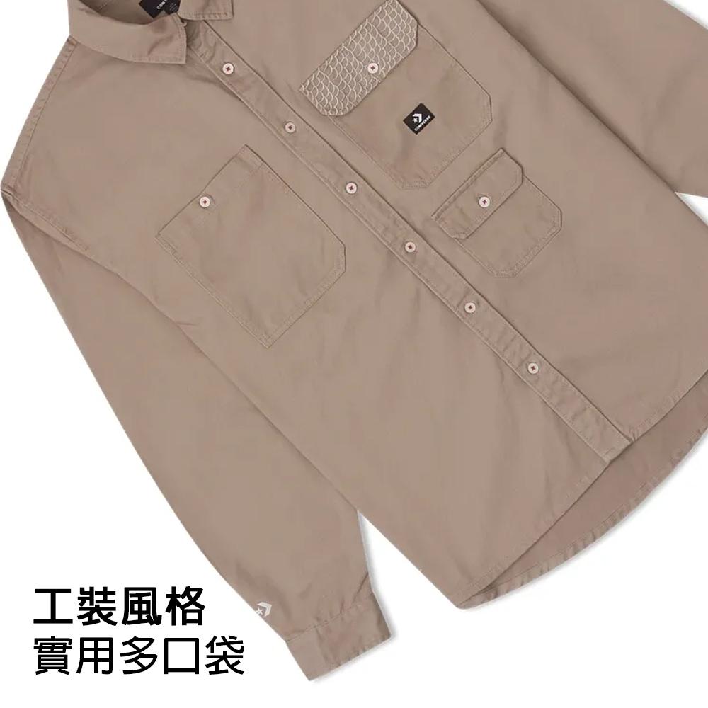 Converse CNY Shirts Men's Khaki Lapel Moderate Other 10026808-A02