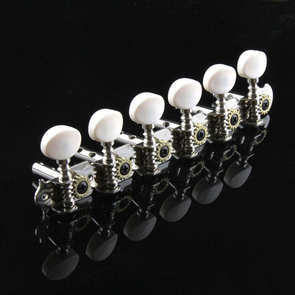 Guitar Parts 6 Right Machine Heads Knobs 12 String tuning Pegs Head for Acoustic