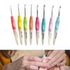 8Pcs Ergonomic Crochet Hook for Beginner Crochet Hobbyist Weaving Crocheting Knitting Crochet Hook Needle 2.5mm-6mm