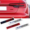RUNTB1 Metal 3D Badge Blue Motion Technology Logo Car Rear Trunk Body Sticker Emblem For VW Polo Golf Passat Touran TSI TDI MK4 MK5 MK6