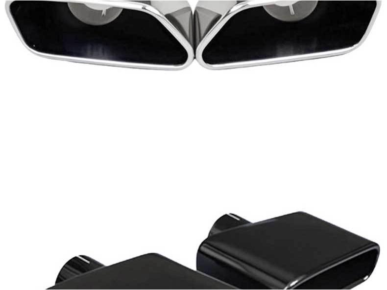 Automobil Edelstahl Schwarz Titan Auspuffrohr Quadratischer Auslass für BMW