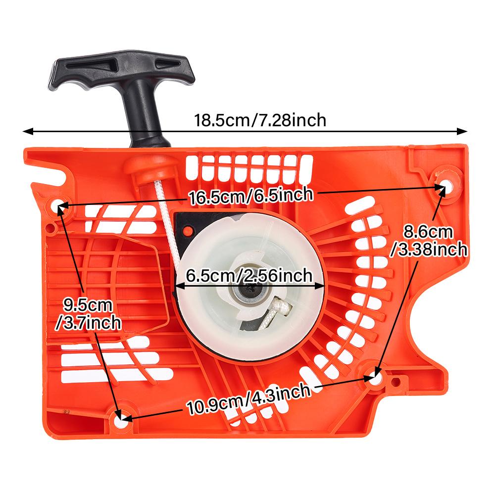 Lawn Mower Starter Hand Pull Accessories  Lawn Mower Starter Replacement for Chinese Electric Saws 4500 5200 5800 45 52cc 58cc