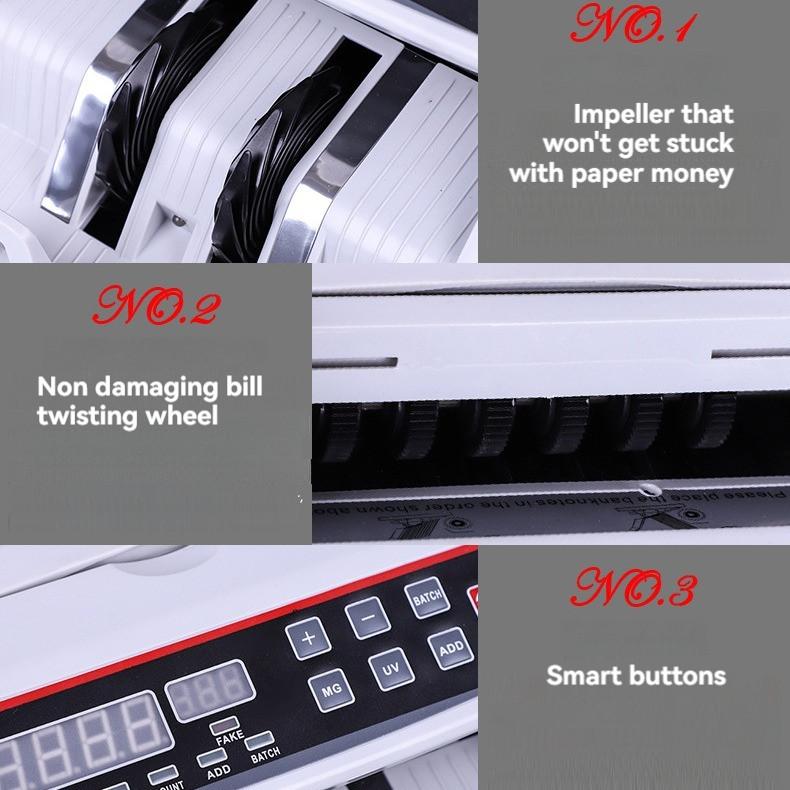 Money Counting Machine LCD UV Counterfeit Detection Money Bank Note Counting Bill Counter Multi-Currency