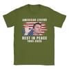 Fashion Rest In Peace Charlie Kirk American Flag Tshirts For Unisex Round Collar Cotton T Shirts Short Sleeve Tee Shirt Adult Tops