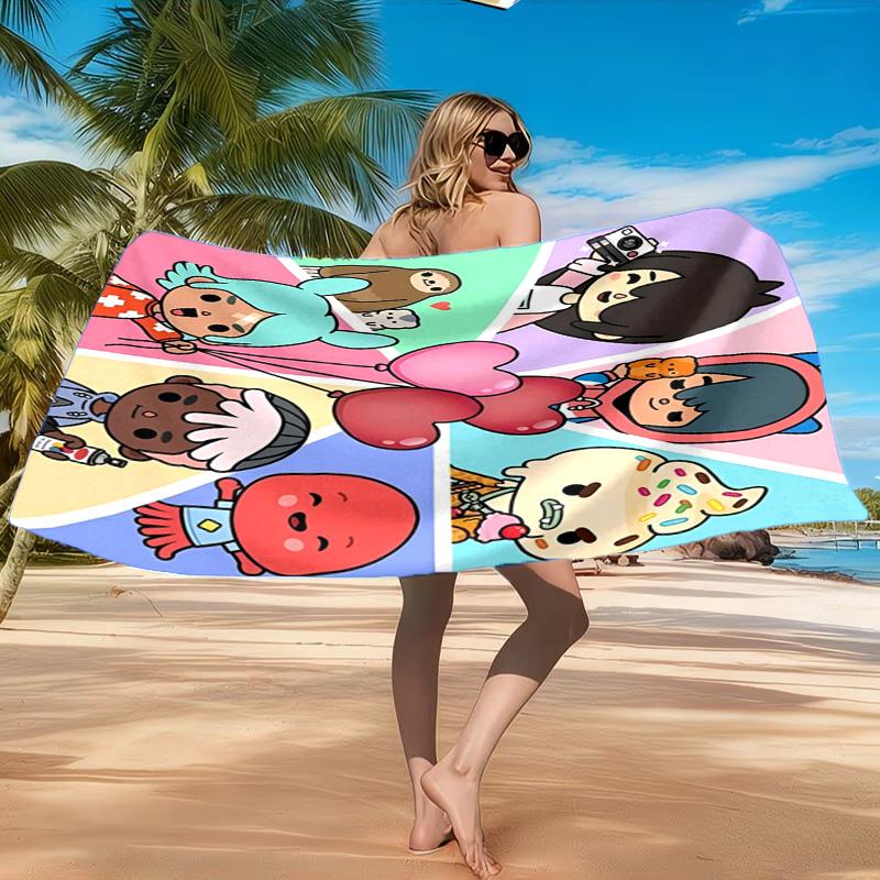 Lebendiges Toca Life Strandtuch, Schnelltrocknend, Pflegeleicht, Geeignet für Fitness und Strandurlaub, Sport-Essential