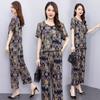 Summer Two Piece Sets for Women Tops and Wide Leg Pants Sets Casual Women Blouses