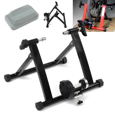 Bezprzewodowy Rowerowy Trenażer Rowerowy do Ćwiczeń Domowych Stojak Fitness Części Rowerowe Szosowy MTB Akcesoria Treningowe Czarny 24-29