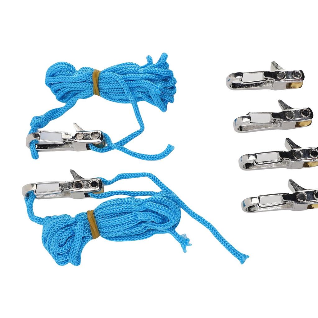Rope Adjuster Easy Control Quick Adjustment Secure Fixation Cord Tensioner with Rope and Box for Camping Boating