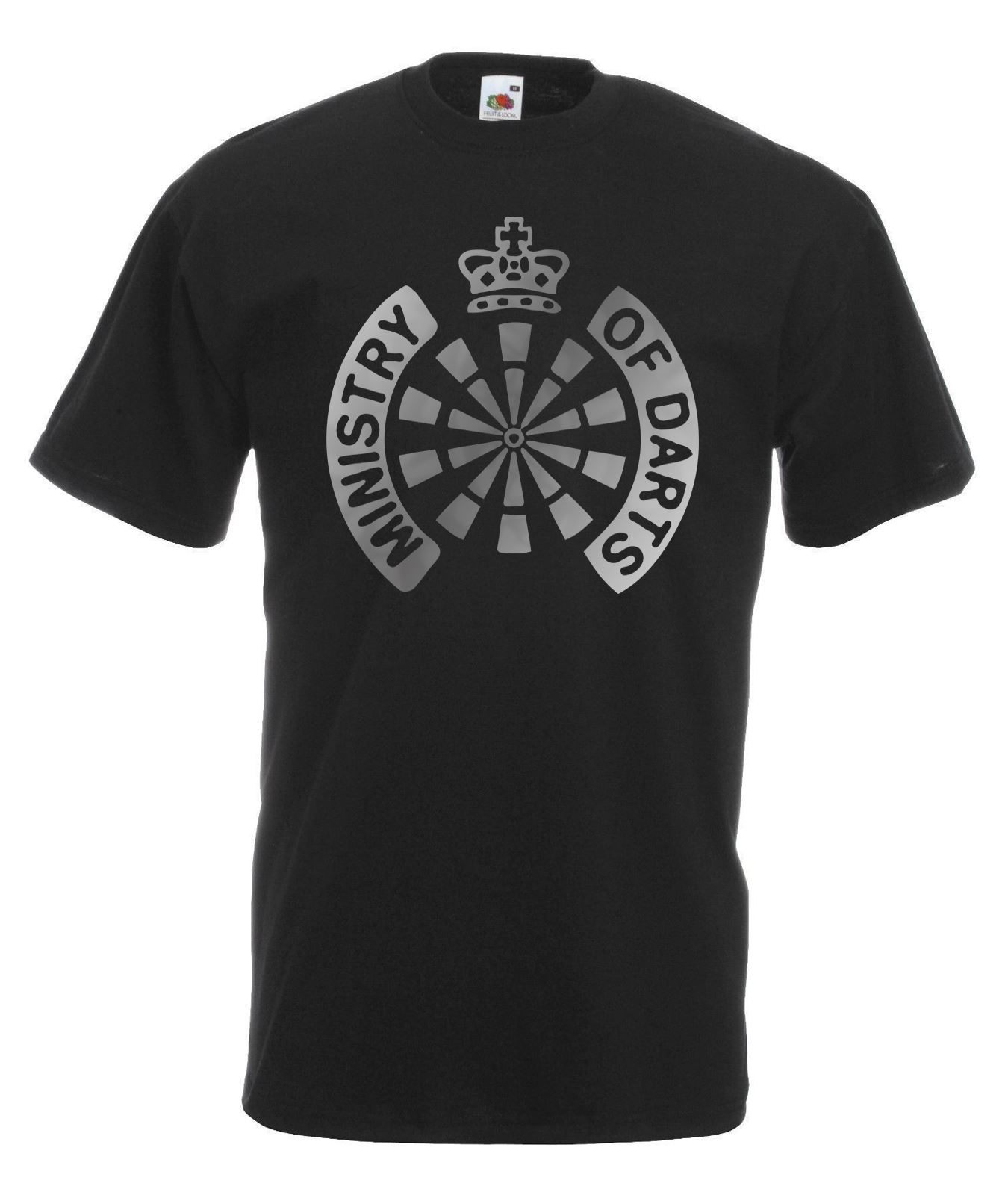 Adults Ministry Of Darts Nightclub Dance Music Spoof Unisex Black TShirt S