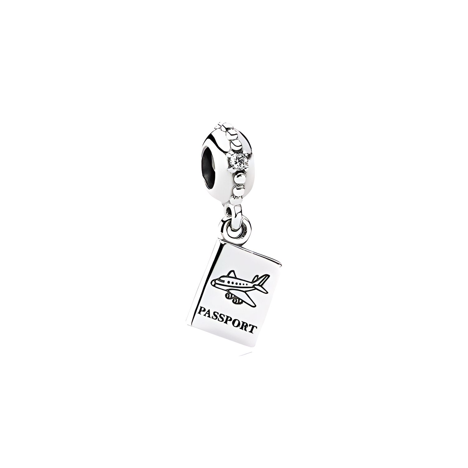 Pandora Passport Charm Pendant Women Charm Silver 791147CZ Silver,F