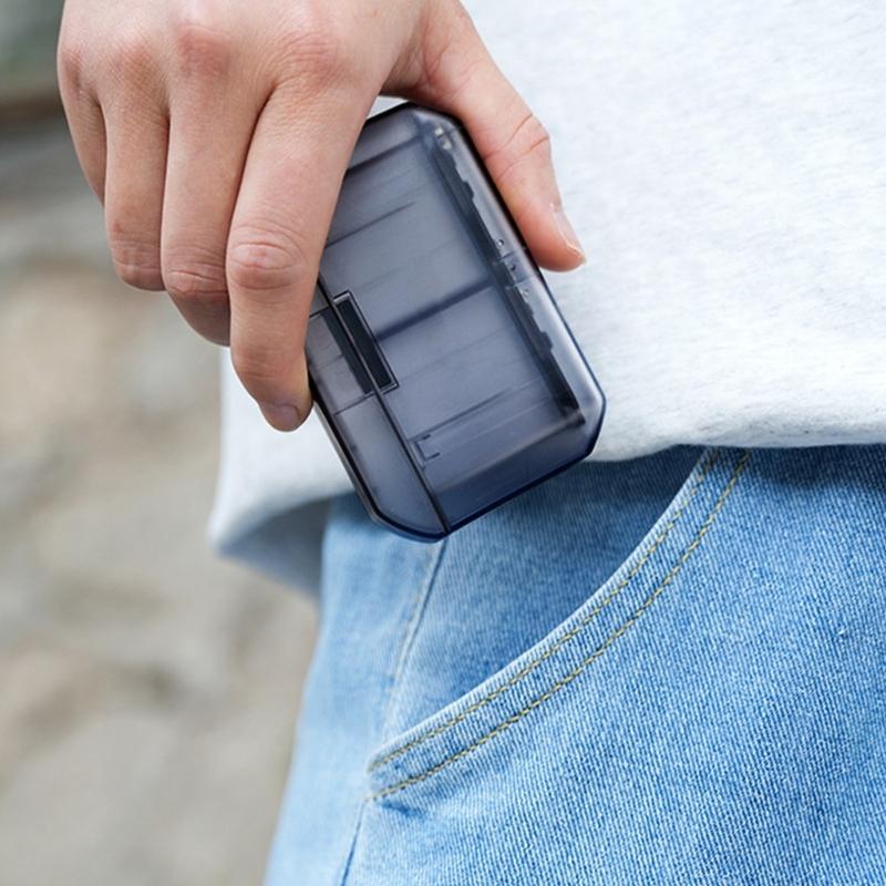 Portable 2 Battery Charging Case Rapid Charging Technology For Sports Cameras