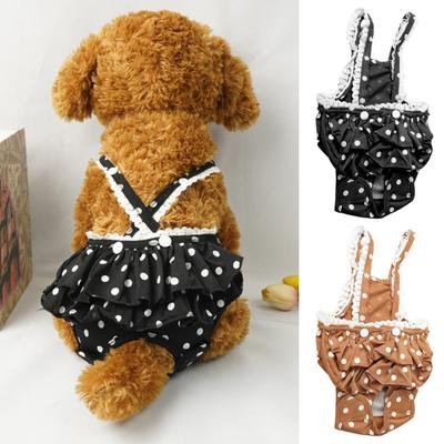Pet Sanitary Pants with Suspenders Adjustable Menstruation Shorts Dog Underwear Physiological Pants Shorts for Female Dogs