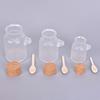 1Pcs Plastic Empty Bath Salt Bottle Cream Cosmetic Jar Cork Jar Container Cork