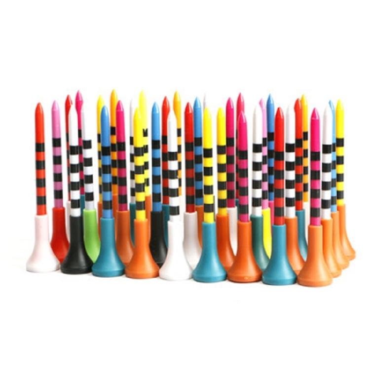 

30Pcs Colorful Plastic Golfs Tees Outdoor Sport Golfs Tees Golfs Training Accessorys 70mm
