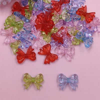 100Pcs 15*19mm DIY Handgemachten Schmuck Ohrringe Zubehör Acryl Perlen Material Multicolor Transparent Bogen