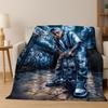 2026 New Legend Rappers Star Art Cartoon Hip Hop Flannel Blanket,Cozy Soft Throw Blanket for Home Bedroom Bed Sofa Cover Gift